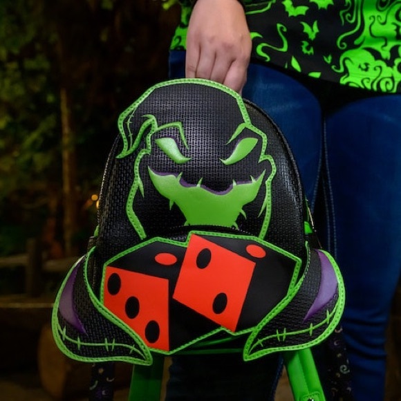 Disney Limited Disneyland Oogie Boogie Bash 2023 Glow Dark Loungefly - Picture 1 of 5